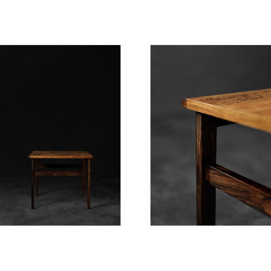 Image 1 of Vintage Capella rozenhouten salontafel door Illum Wikkelsø voor Niels Eilersen, Denemarken 1960