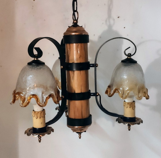 Image 1 of Brutalist Murano Lamp 