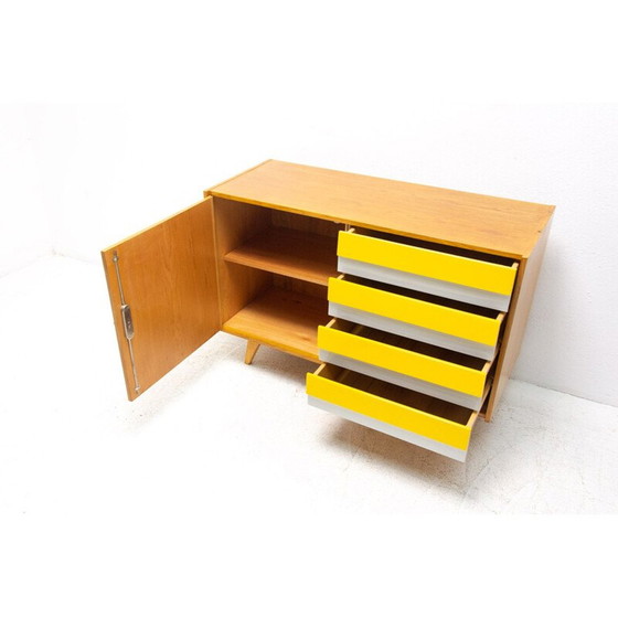 Image 1 of Vintage beukenhouten ladekast U-458 van Jiri Jiroutek, Tsjecho-Slowakije 1960