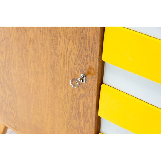 Image 1 of Vintage beukenhouten ladekast U-458 van Jiri Jiroutek, Tsjecho-Slowakije 1960