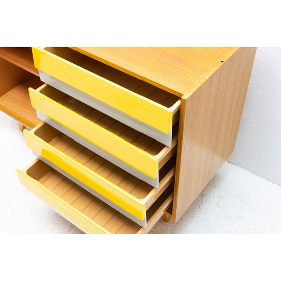 Image 1 of Vintage beukenhouten ladekast U-458 van Jiri Jiroutek, Tsjecho-Slowakije 1960