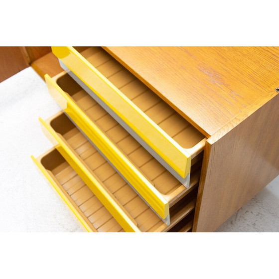 Image 1 of Vintage beukenhouten ladekast U-458 van Jiri Jiroutek, Tsjecho-Slowakije 1960