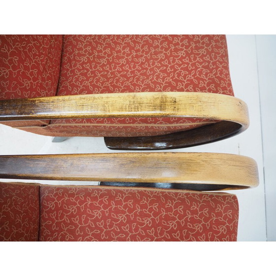Image 1 of Paar Art Deco vintage fauteuils van Jindrich Halabala, Tsjecho-Slowakije 1940