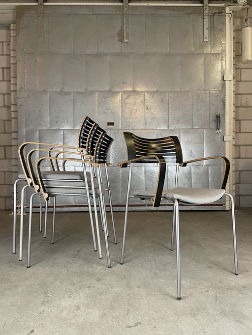 4X Fritz Hansen Runner Chair