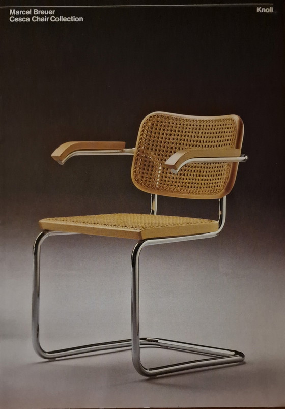 Image 1 of 2x Marcel Breuer Cesca Stoelen