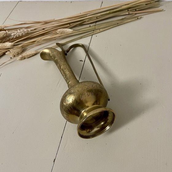 Image 1 of Gegraveerde messing soliflore