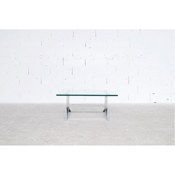 Image 1 of Vintage Joker salontafel in verchroomd staal van Olivier Mourgue voor Airborne, 1960
