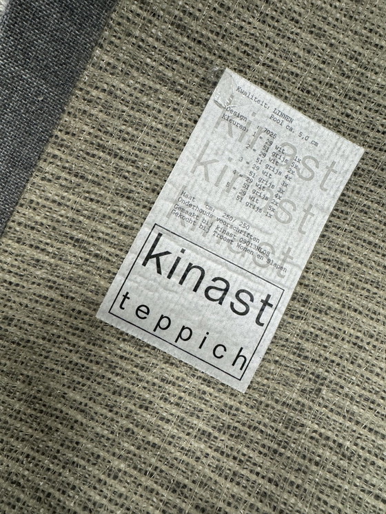 Image 1 of Kinast Vloerkleed 250x250 grijs wit 