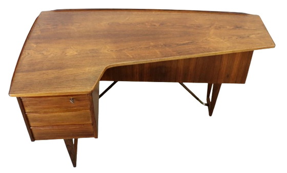 Image 1 of Peter Løvig Nielsen boomerang bureau 'Flovlev' vintage 