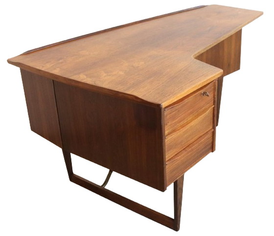 Image 1 of Peter Løvig Nielsen boomerang bureau 'Flovlev' vintage 