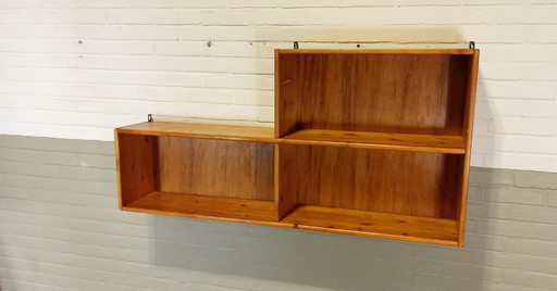 Vintage grenen boekenplank plankenkast