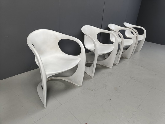 Image 1 of Set van 4 Casalino eetkamerstoelen door Alexander Begge voor Casala, 1970S