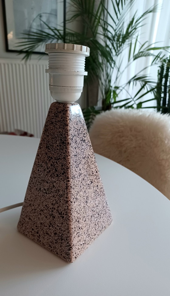 Image 1 of Tafellamp, Terrazzo-Effect, 1991, Manufactures Porcelaines De Bruxelles.