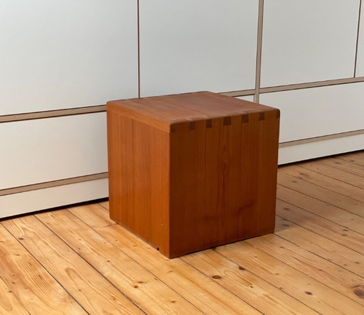 60s kubus teak salontafel