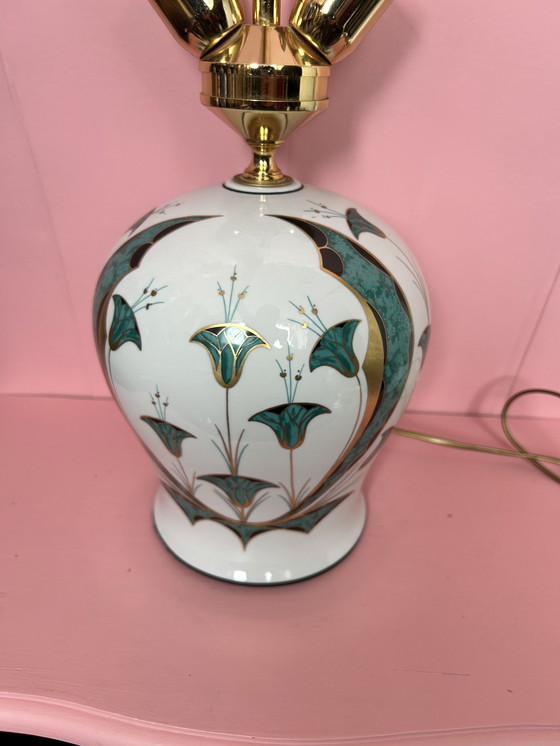 Image 1 of Italiaanse design lamp porselein