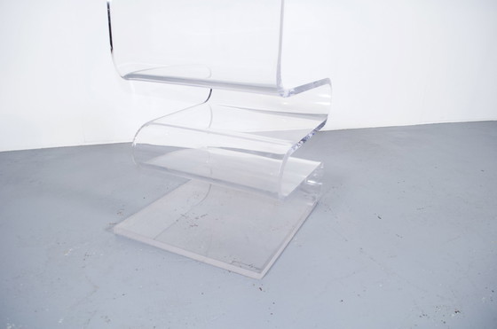 Image 1 of Imposante 70's plexiglas stoel