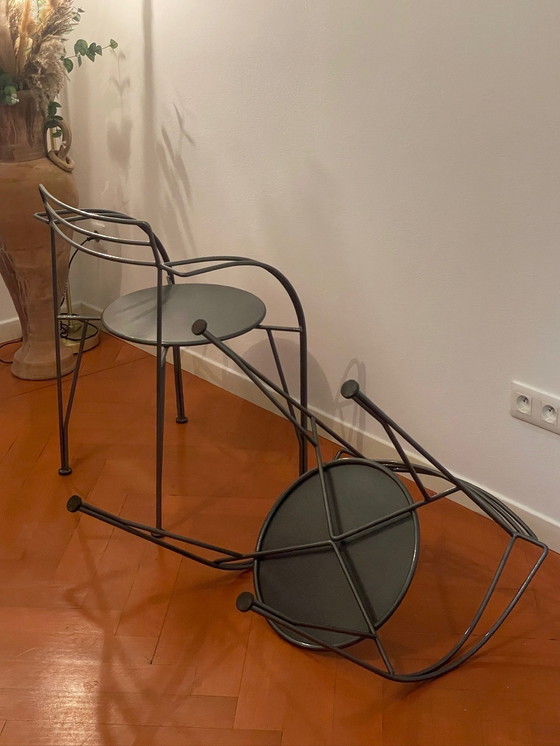 Image 1 of 2x Chaises Lune D'Argent van Pascal Mourgue