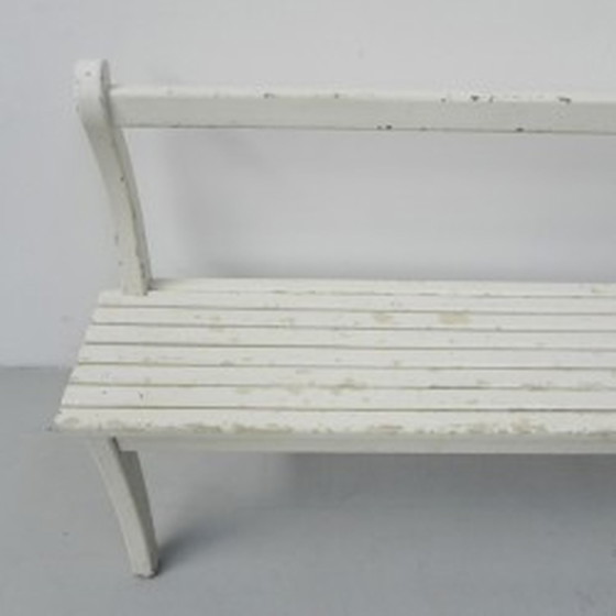 Image 1 of Houten café bank 179 cm lang