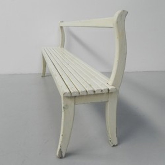 Image 1 of Houten café bank 179 cm lang