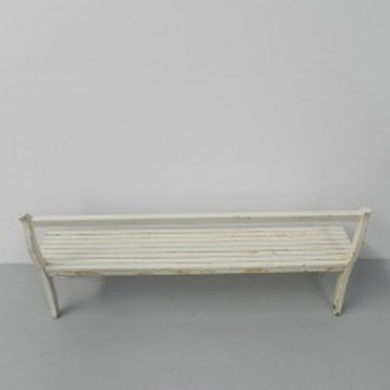 Image 1 of Houten café bank 179 cm lang