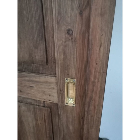 Image 1 of Houten highboard met 4 schuifdeuren, 1950