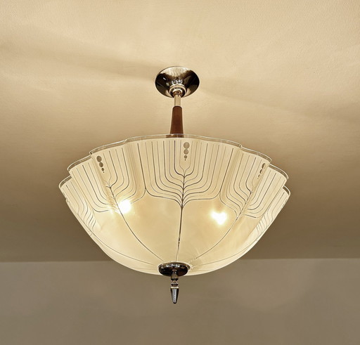 Art Deco Glazen Hanglamp