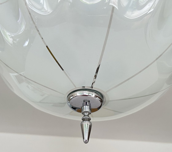 Image 1 of Art Deco Glazen Hanglamp