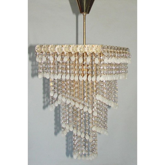 Image 1 of Vintage kristallen en glazen kroonluchters, 1960