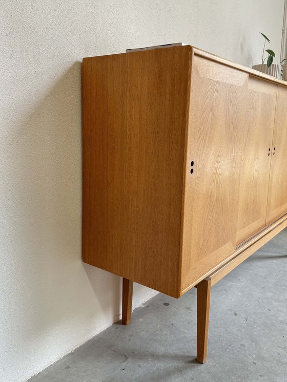 Image 1 of Vintage Deens Highboard Eiken