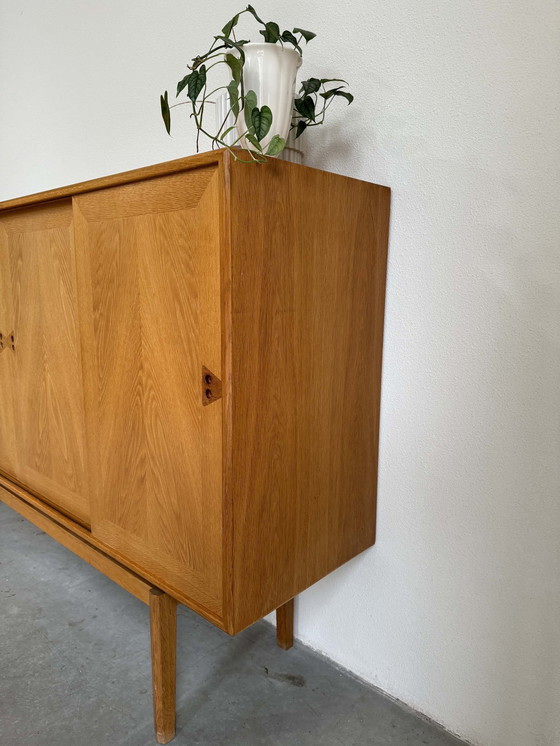 Image 1 of Vintage Deens Highboard Eiken