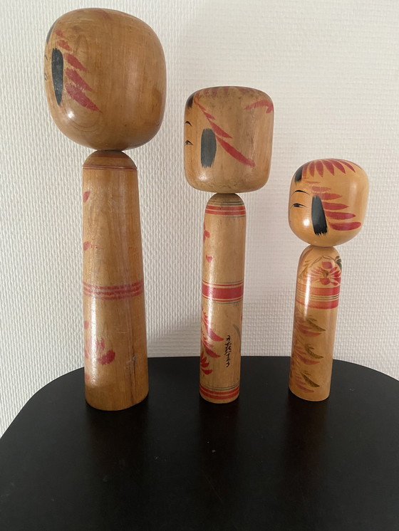 Image 1 of Vintage Kokeshi set