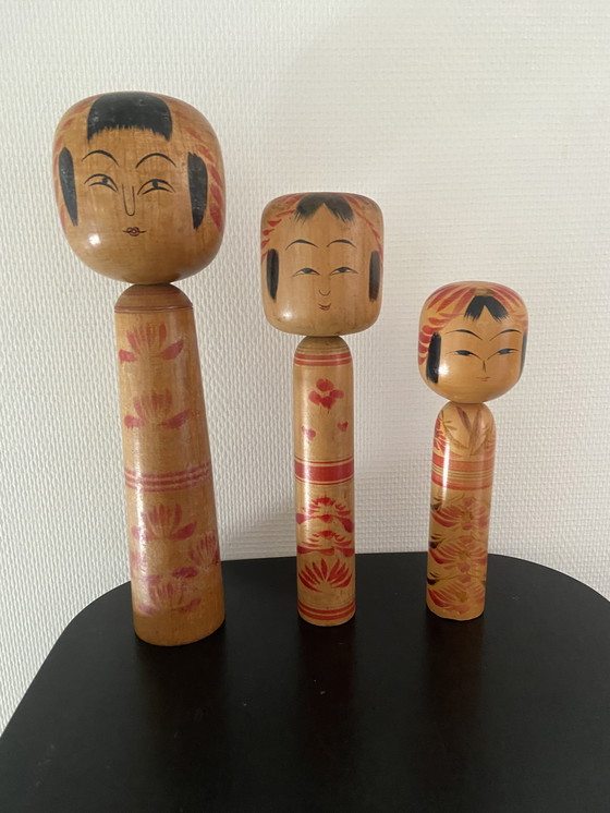 Image 1 of Vintage Kokeshi set