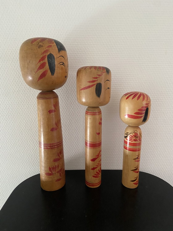 Image 1 of Vintage Kokeshi set