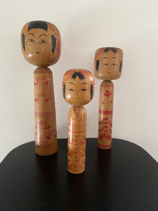 Vintage Kokeshi set