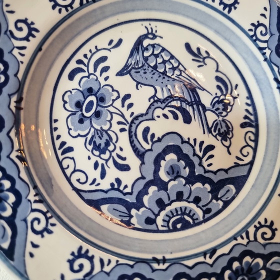 Image 1 of Delft blauw wandbord uit de jaren 30