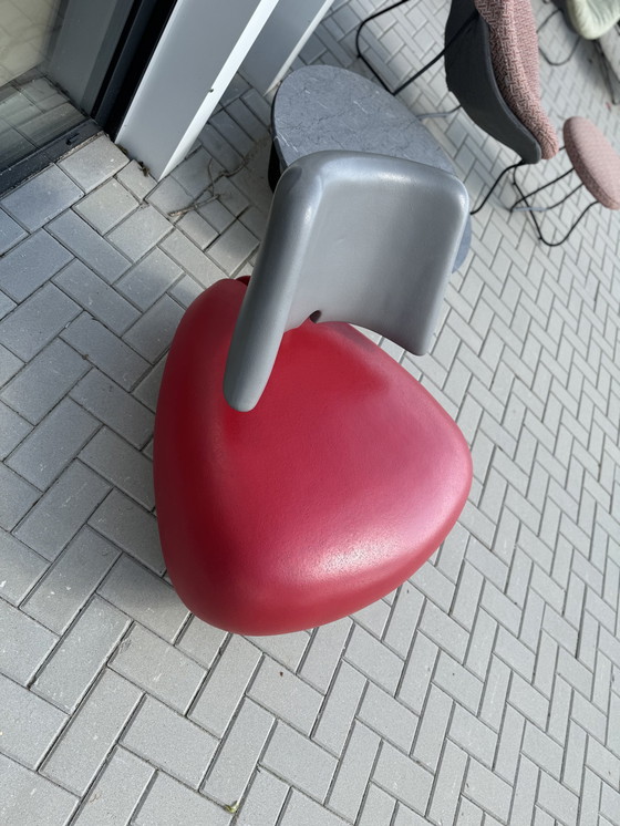 Image 1 of Leolux Pallone Fauteuil In & Outdoor Rood Grijs 