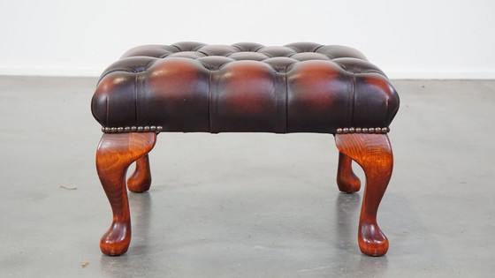 Image 1 of Rundleren Vierkante Chesterfield Hocker