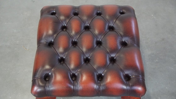 Image 1 of Rundleren Vierkante Chesterfield Hocker