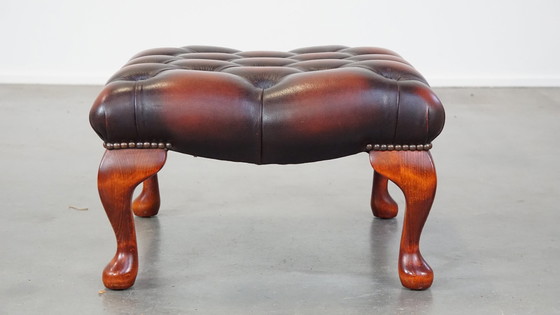 Image 1 of Rundleren Vierkante Chesterfield Hocker