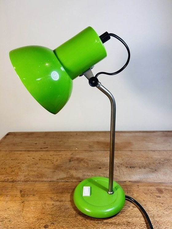 Image 1 of Appelgroene Vintage Bureaulamp