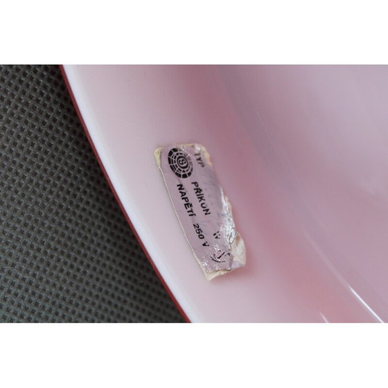 Image 1 of Vintage paddestoel tafellamp in opaline glas van Stepan Tabery, Tsjecho-Slowakije 1970