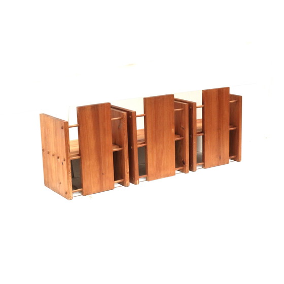 Image 1 of 3X Zeer Zeldzame Modernistische Brutalist Fauteuil Van Architect Fritz Zeiger