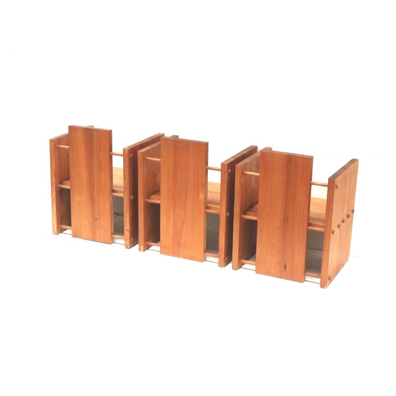 Image 1 of 3X Zeer Zeldzame Modernistische Brutalist Fauteuil Van Architect Fritz Zeiger