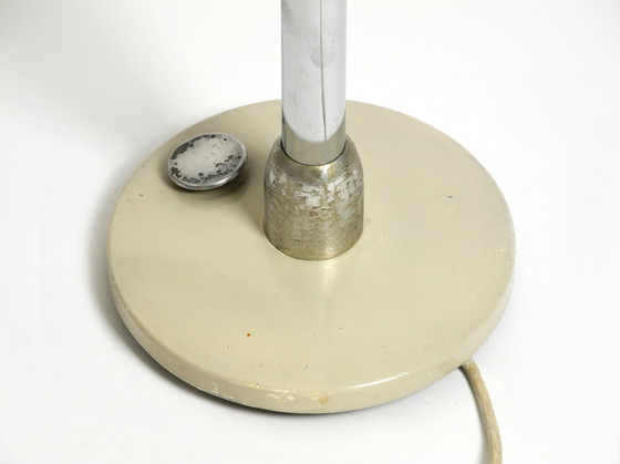 Image 1 of Grote zeer zeldzame zware 1940 Streamline Design tafellamp uit de VS