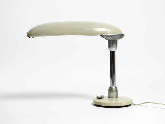 Image 1 of Grote zeer zeldzame zware 1940 Streamline Design tafellamp uit de VS