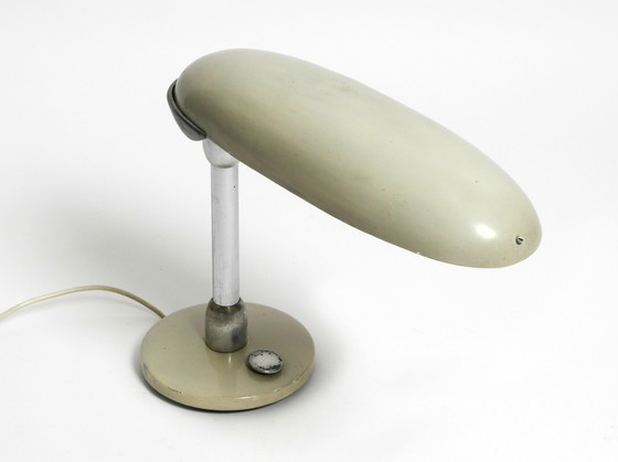 Image 1 of Grote zeer zeldzame zware 1940 Streamline Design tafellamp uit de VS