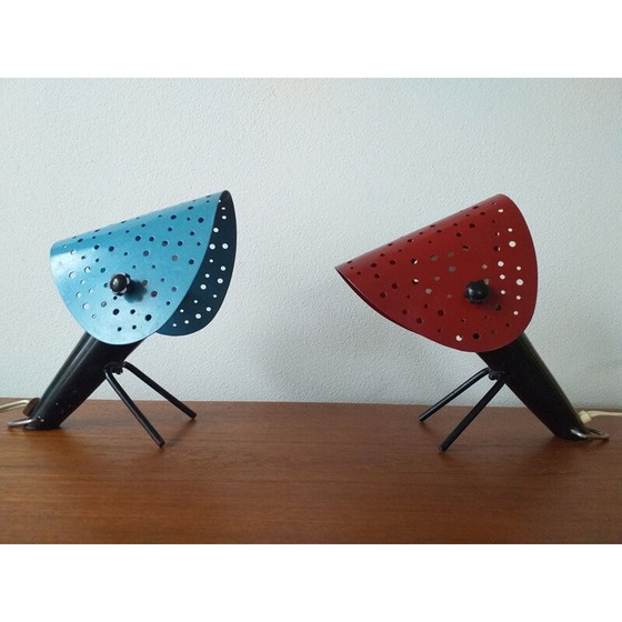 Image 1 of Paar vintage tafellampen van Ernst Igl voor Hillebrand, 1950