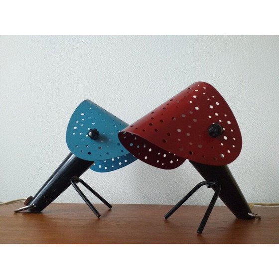 Image 1 of Paar vintage tafellampen van Ernst Igl voor Hillebrand, 1950