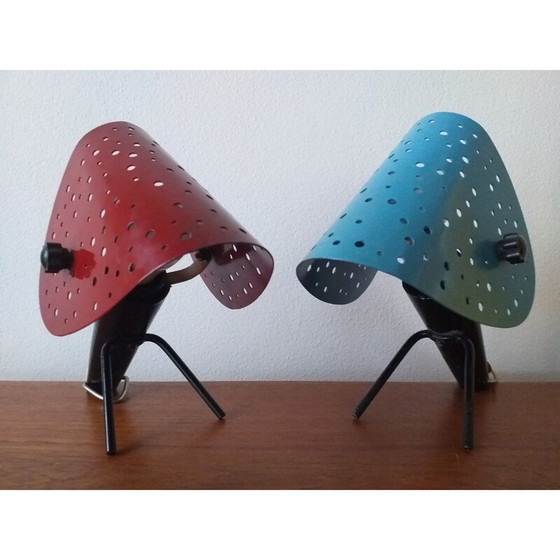 Image 1 of Paar vintage tafellampen van Ernst Igl voor Hillebrand, 1950