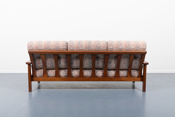 Image 1 of Minimalistische Italiaanse Mid Century Moderne 3-zits architectonische sofa, jaren 1960